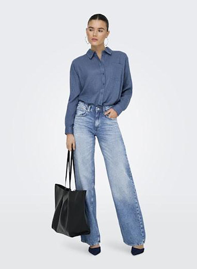 ONLY Onlbruxelles L/S Lin Bl Shirt Pnt Noos - Image 1