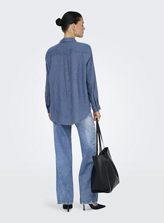 ONLY Onlbruxelles L/S Lin Bl Shirt Pnt Noos - Image 5