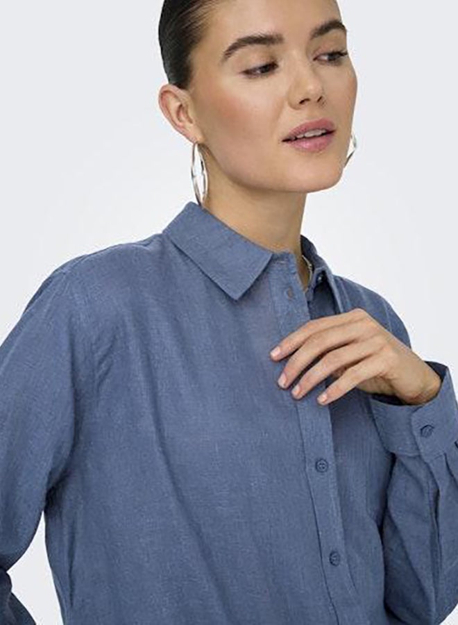 ONLY Onlbruxelles L/S Lin Bl Shirt Pnt Noos - Image 4