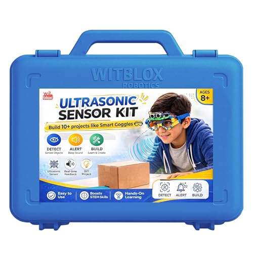 WitBlox Sonar (Ultrasonic) Sensor Kit – Perfect for School Projects, Science Exhibition & Science Fair Models|Build Safety Alert |STEM Robotics DIY Age 8,9,10,11,12,13,14 |Free Classes| Made in India - Image 1
