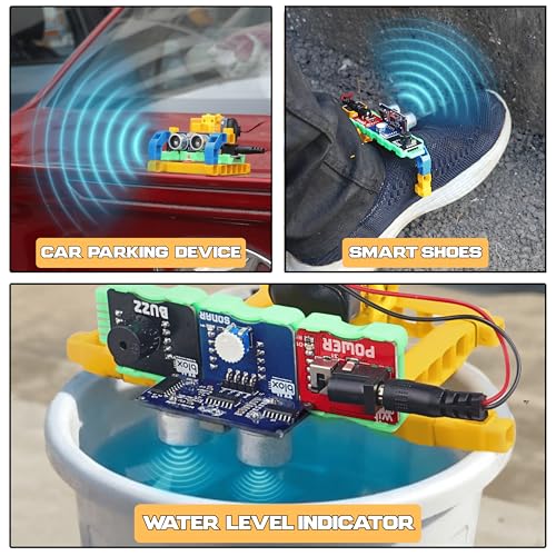 WitBlox Sonar (Ultrasonic) Sensor Kit – Perfect for School Projects, Science Exhibition & Science Fair Models|Build Safety Alert |STEM Robotics DIY Age 8,9,10,11,12,13,14 |Free Classes| Made in India - Image 5