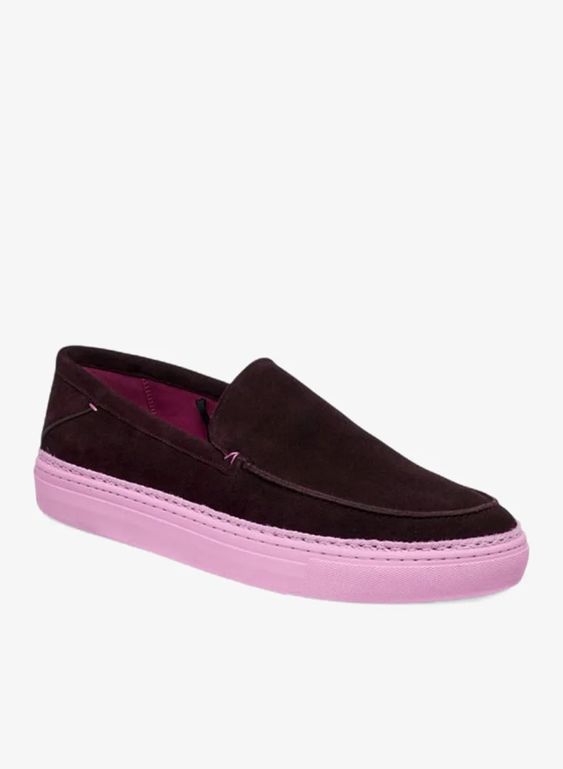 DUCHINI Men'S Leather Solid Slip-On Loafers