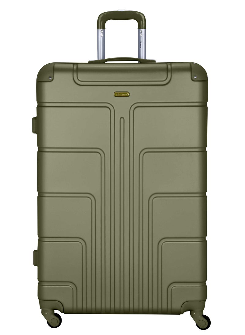 SENATOR Hard Case Travel Bag Trolley Luggage Set of 3 ABS Lightweight Suitcase with 4 Spinner Wheels A1012 Olive - Image 3