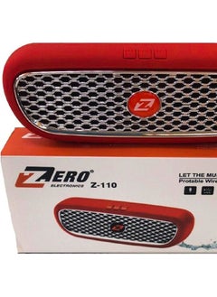 Zero speaker zero Z110 sd card and USB Red 