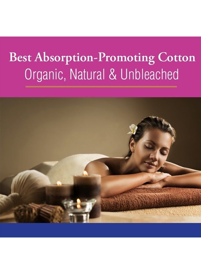 Heritage Store Cotton Organic Flannel | Use in Castor Oil Pack | Natural & Unbleached, Sewn in USA | Reusable | 13 x 15 - Image 3