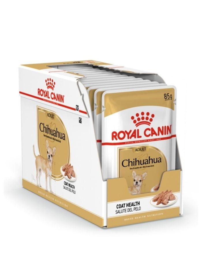 ROYAL CANIN تغذية صحة السلالة تشيهواهوا للبالغين (طعام رطب - أكياس) 12 × 85 جرام - Image 4