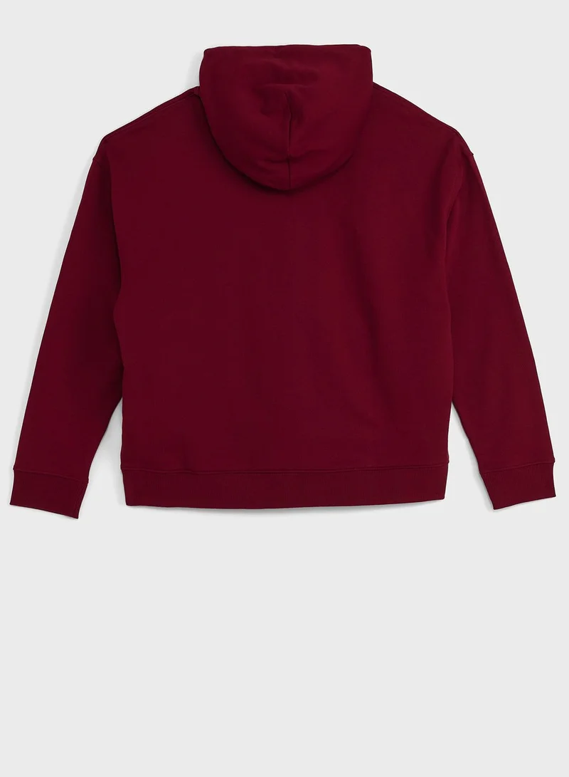 TOMMY JEANS Logo Knitted Hoodie