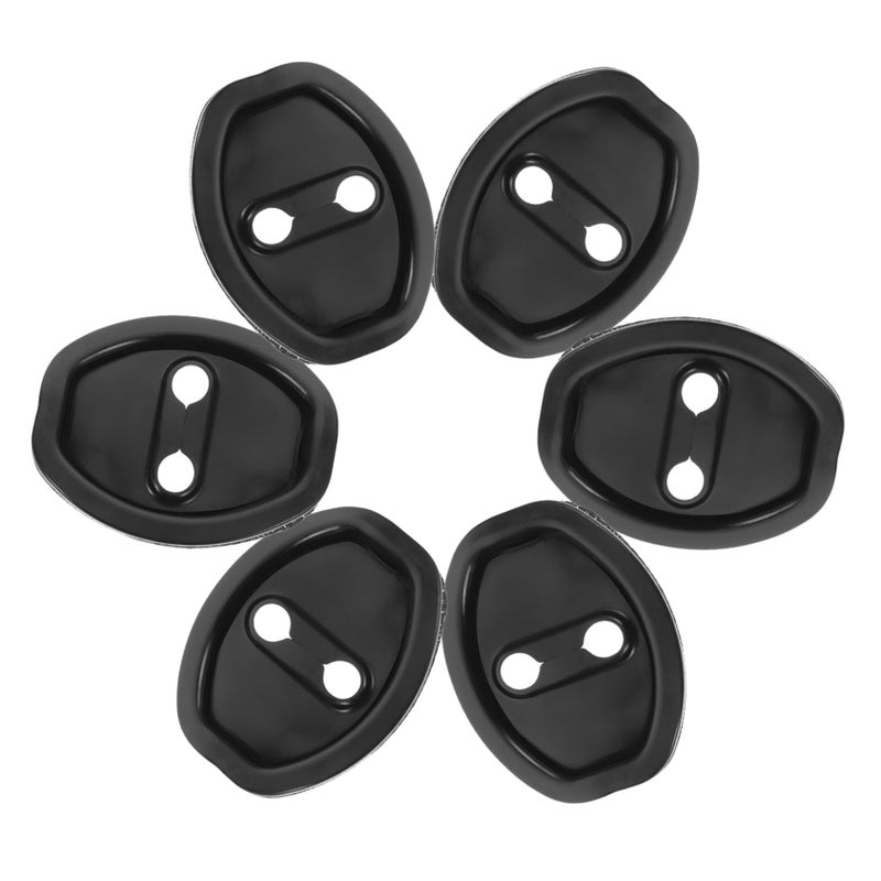 6Pcs Car Door Latch Protector Noise Reducing Cover Enhanced Protection Longevity - Image 2