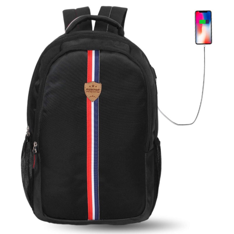 Suntop Superstar 25 Ltrs Laptop Backpack (Black) - Image 2