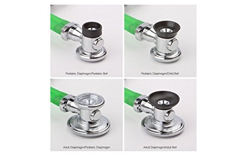 ADC ستيثوسكوب ADC Adscope 641 Sprague مع 5 خيارات لصندوق الصدر القابل للتبديل، بطول 30 بوصة، أصفر نيون - Image 2