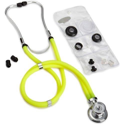 ADC ستيثوسكوب ADC Adscope 641 Sprague مع 5 خيارات لصندوق الصدر القابل للتبديل، بطول 30 بوصة، أصفر نيون - Image 4