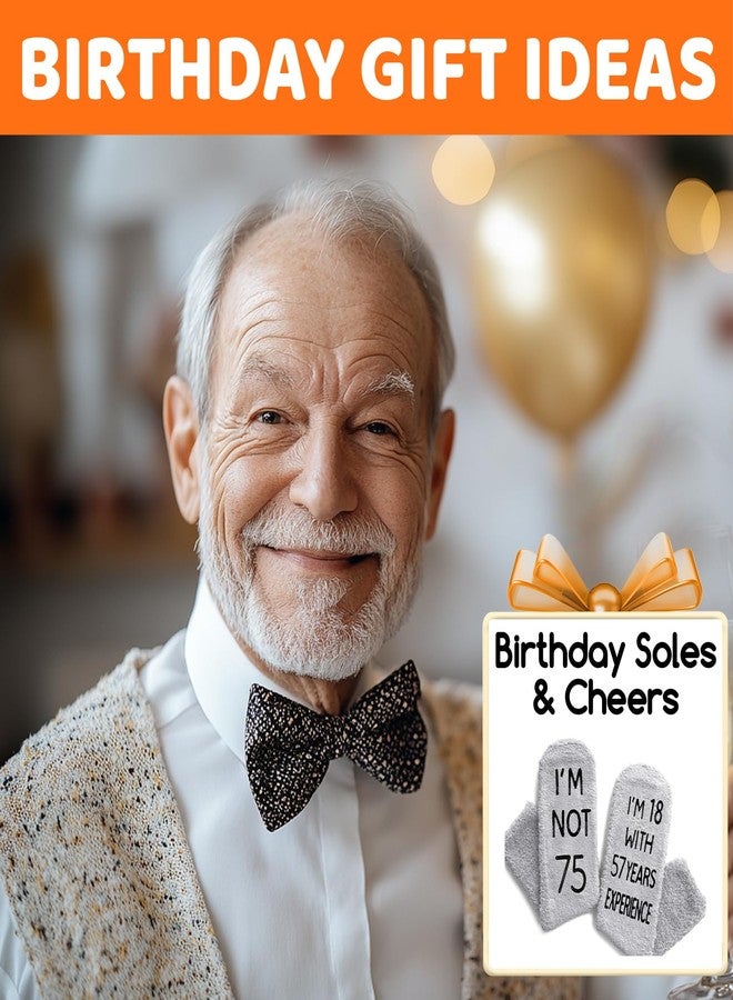 Happy Pop HAPPYPOP 75th Birthday Gift Ideas - Socks for 75 Year Old Birthday, Gifts for Old Men in Their 75s - Image 3