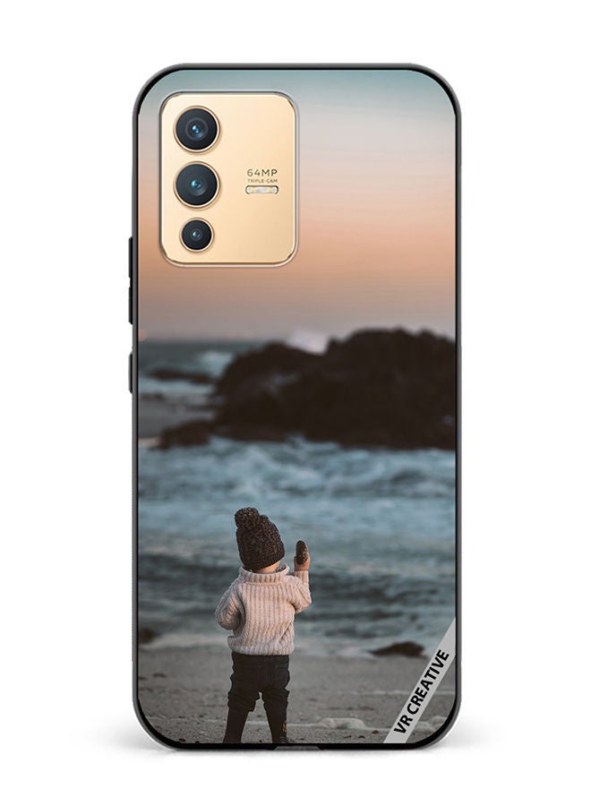 VR CREATIVE Protective Case Cover For Vivo V23 5G Baby With Stone Design Multicolour - Image 1