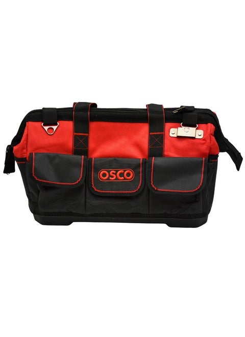 OSCO canvas tool bag with base and pockets, size 17