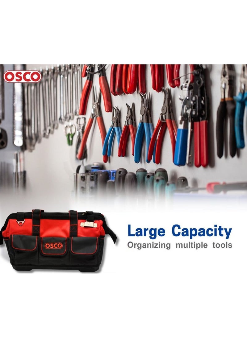 OSCO-TOOLS - OSCO canvas tool bag with base and pockets, size 17 - Image 1