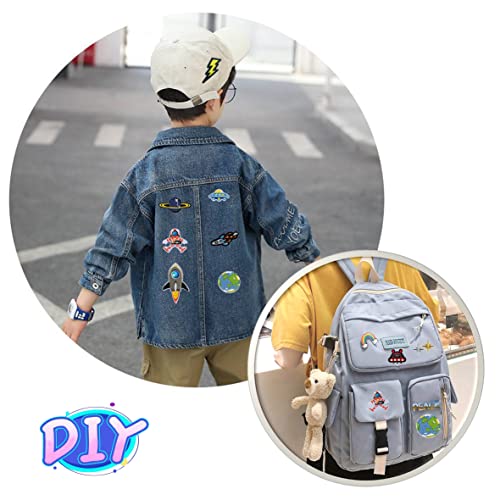 YLY Iron On Patch,21Pcs Solar System Space Planets Embroidered Patches Applique Kit Assorted Size Decoration Sew On Patches for Clothing,Bag,Cap,Jacket,Backpack,Jeans - Image 3