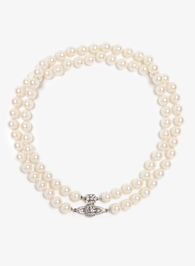 فيفيان ويستوود قلادة مزدوجة من اللؤلؤ زحل - Image 1