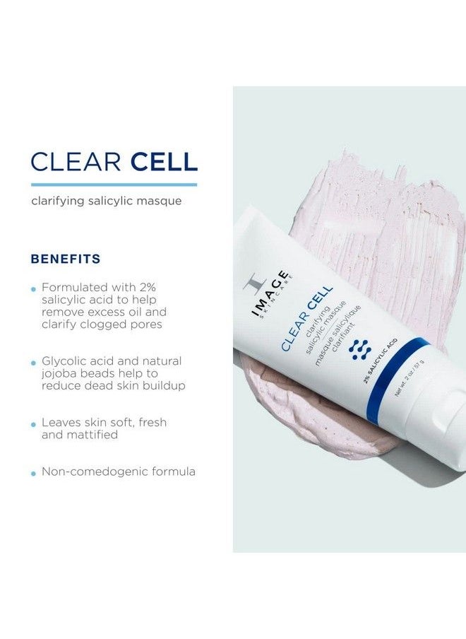 IMAGE SKINCARE - Clear Cell Clarifying Salicylic Masque Exfoliating Kaolin Clay Facial Mask With Mattifying Effect 1.7 Oz - Image 1