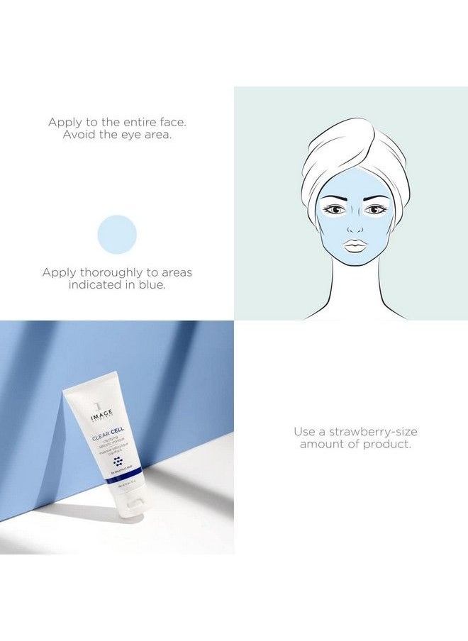 IMAGE SKINCARE - Clear Cell Clarifying Salicylic Masque Exfoliating Kaolin Clay Facial Mask With Mattifying Effect 1.7 Oz - Image 1