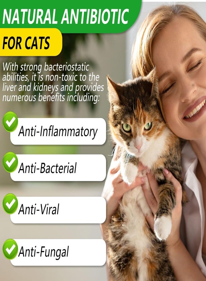 VOSIFSDIY Cat Antibiotics, Antibiotics for Cats, Natural Cat Antibiotics Multivitamin Herbal Supplements 60ml - Image 2
