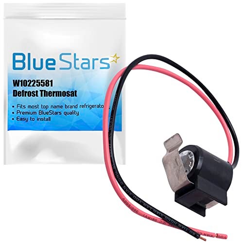 BlueStars W10225581 Refrigerator Bimetal Defrost Thermostat Replacement - Compatible with Whirlpool Kenmore - Replaces WPW10225581 PS11750673 AP6017375 2188824 2321799 W10260437 - Image 1