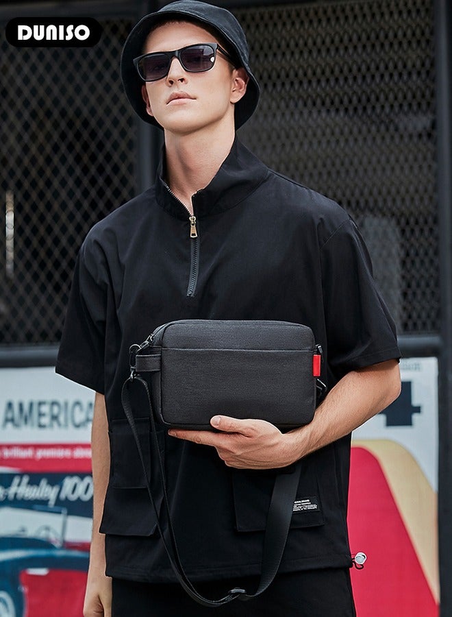 DUNISO Small Crossbody Bag for Men Women , Mini Messenger Bag Side Shoulder Bag for Phone Passport, Casual Satchel Bag Phone Purse, Mini Sling Bag Fanny Pack Water Resistant for Travelling, Hiking  - Image 5
