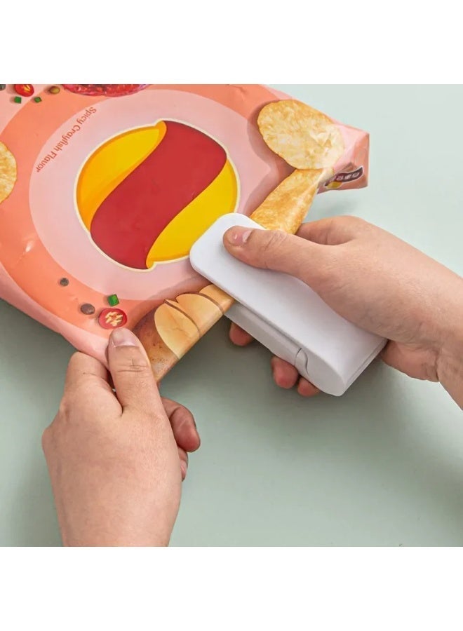 AKSONZ Mini Portable Heat Bag Sealer – 2-in-1 Handheld Vacuum Sealer & Cutter, Portable Plastic Bag Sealing Machine for Food Storage & Snack Freshness, Magnetic Bottom, Battery Operated - Image 5