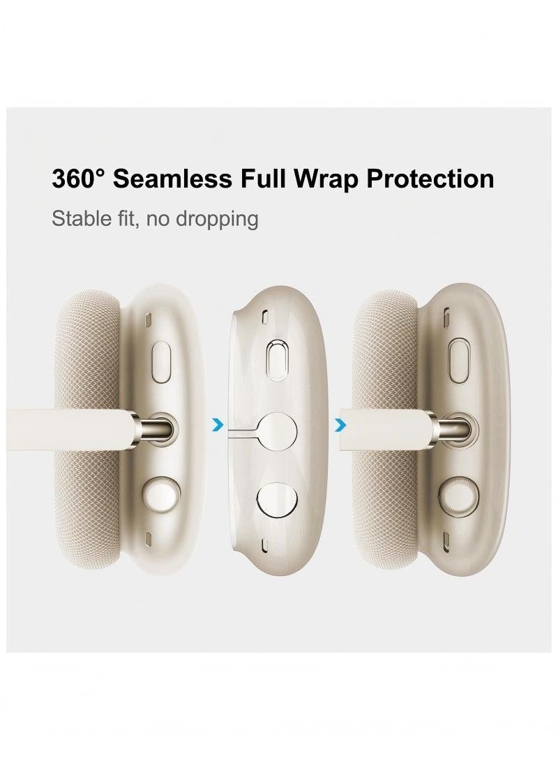 XQCK Silicone Headphone Case ,Pertain For AirPods Max Headphones, Anti Scratch，Sweat Proof,3 in 1 Ear Pad Covers/Ear Cups Cover/Headband Cover - Image 3