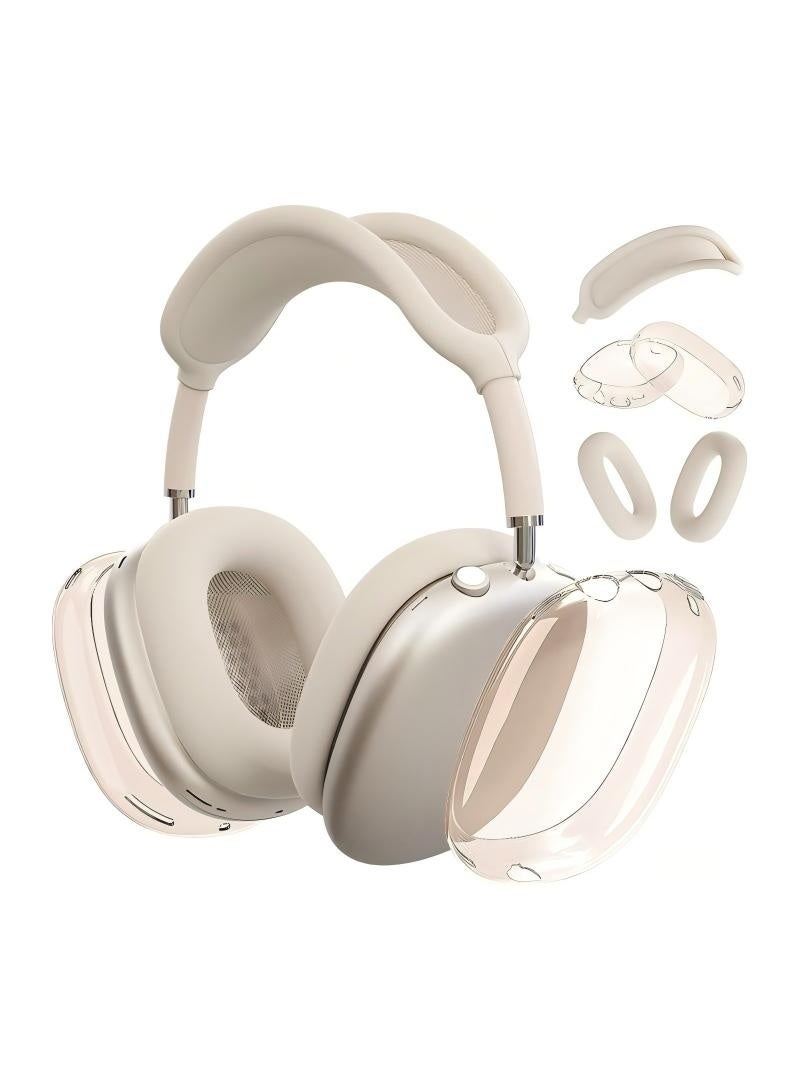 XQCK Silicone Headphone Case ,Pertain For AirPods Max Headphones, Anti Scratch，Sweat Proof,3 in 1 Ear Pad Covers/Ear Cups Cover/Headband Cover - Image 1