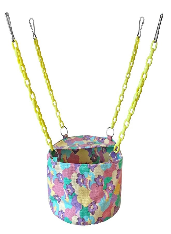 Ymid Select Small Pet Cage Hammock, Sugar Glider Bed Hammock Set Rat Bed Guinea Pig Cage Accessories Bedding Cozy Ferret Tunnel Cave Small Animals Bed for Chinchilla Parrot Hamster - Image 3