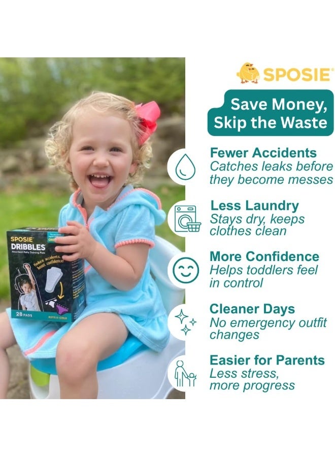 Select Kids Sposie Dribbles, 28 Count - Potty Training Underwear Liners - Image 3