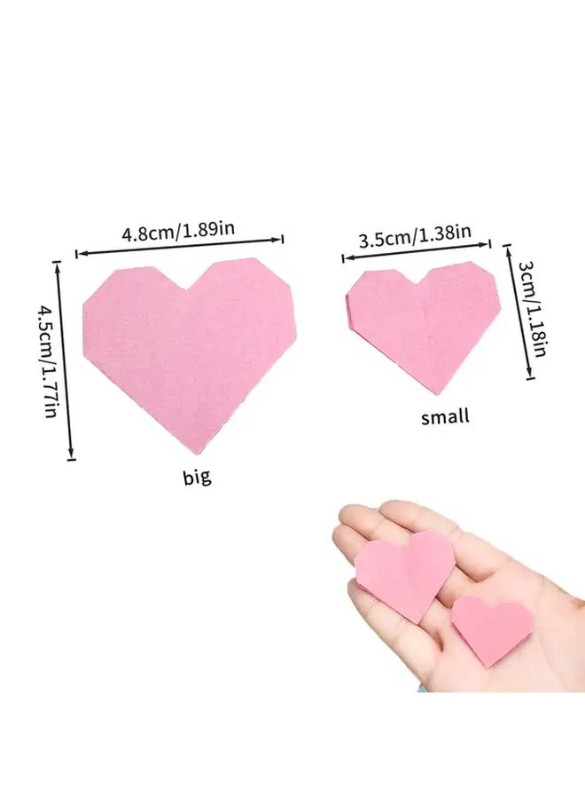 Small Colorful Handmade Origami Hearts Set Of 50 Pieces Baby Shower Birthday Wedding Graduation Gift Box Filler For Family Friends Loved Ones - Image 2