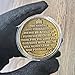 CYOUNG Military Prayer Challenge Coin Be Strong and Courageous Medallion with Biblical Inspiration - Image 4