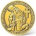 CYOUNG Military Prayer Challenge Coin Be Strong and Courageous Medallion with Biblical Inspiration - Image 2