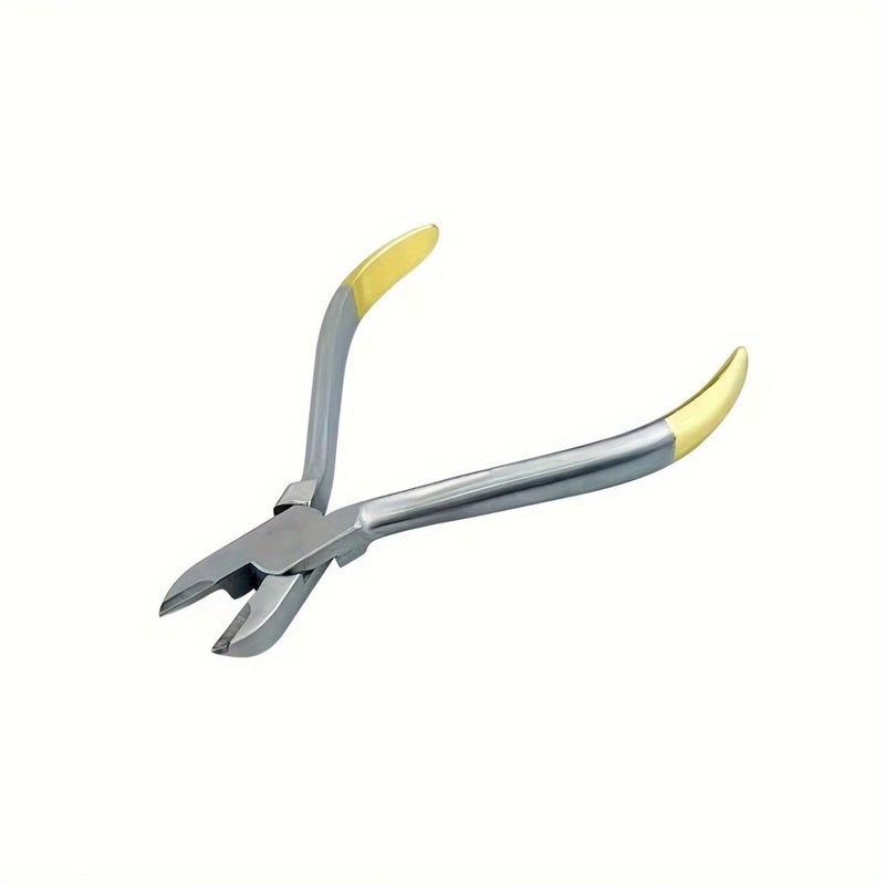 1pc Hard Wire Cutter Plier With Golden Ergonomic Handle For Cutting Hard Wire - Image 3