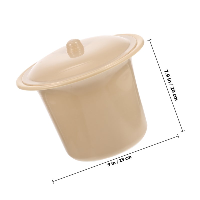 Household Urinal Thick Chamber Pot Multi-function Urinal Pot Kids Spittoon with Lid - Image 2