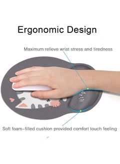 Ergonomic Mouse Pad Mousepad With Wrist Rest Cat Non Slip Memory Foam Wrist Rest Pad For Home Office Gaming Working Computers Laptop Easy Typing Pain Relief Memory Foam Rebound - pzsku/ZCA017A42990802598266Z/45/_/1740915738/3b3f9e5c-567c-4b4d-b420-1173c14c5ac4