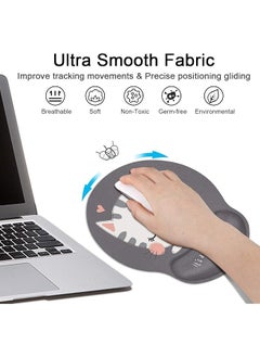 Ergonomic Mouse Pad Mousepad With Wrist Rest Cat Non Slip Memory Foam Wrist Rest Pad For Home Office Gaming Working Computers Laptop Easy Typing Pain Relief Memory Foam Rebound - pzsku/ZCA017A42990802598266Z/45/_/1740915742/b780ff2f-dd52-4086-ad5f-27e0a402431c