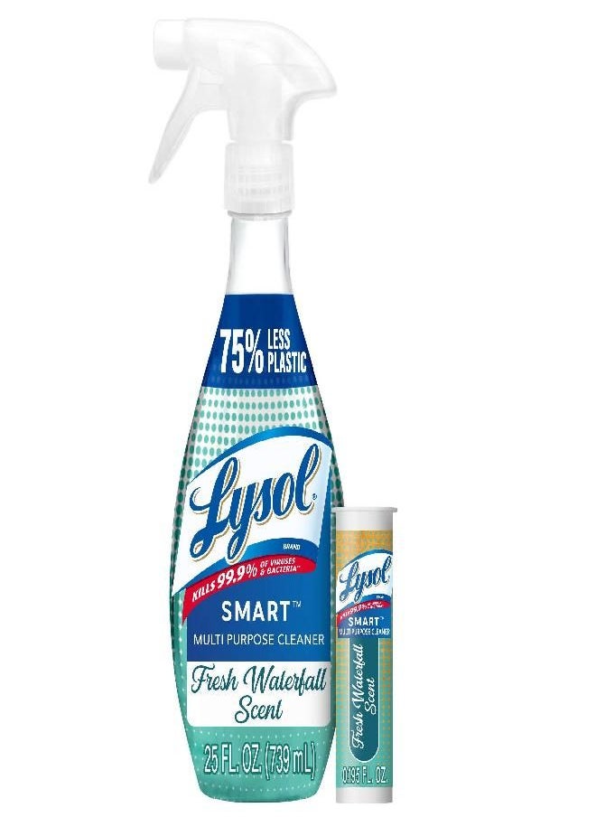 Lysol Lysol Smart Multi-Purpose Cleaner, Fresh Waterfall Starter Kit, 0.19500000000000001 Fl oz  - Image 4