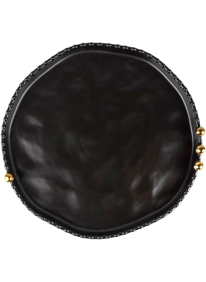 Mikasa Moor Black Gold Bulk Porcelain Serving Plate 29CM