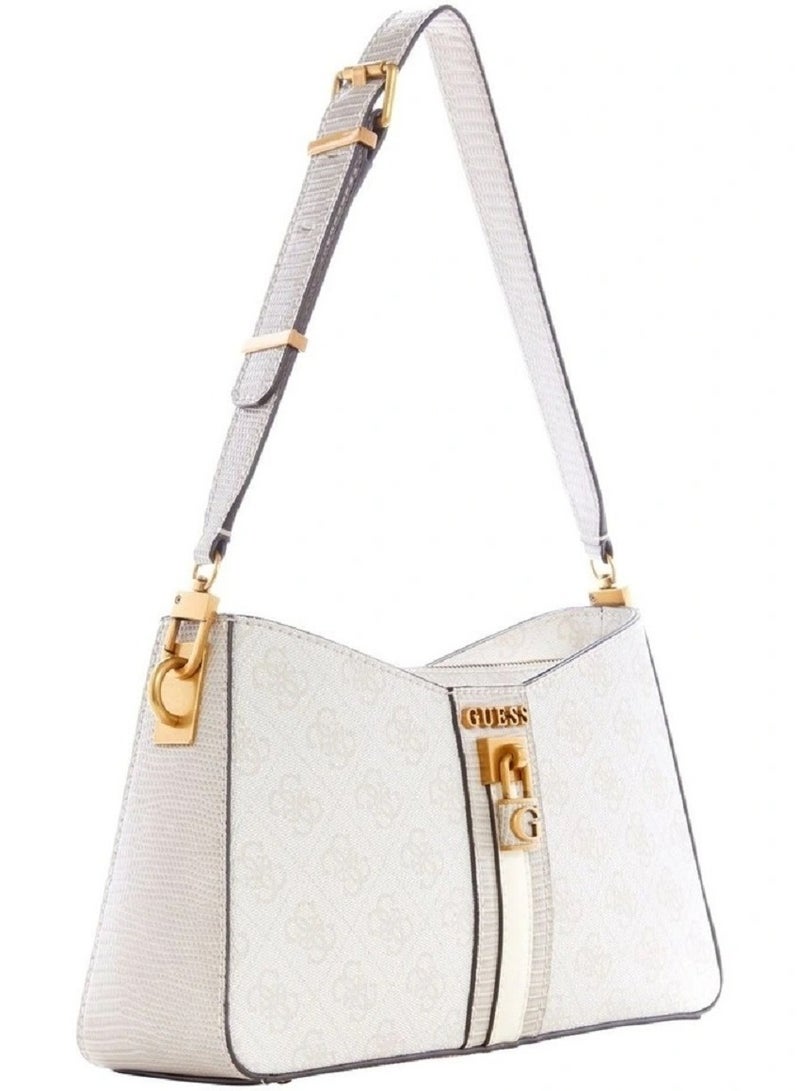 GUESS GUESS GINEVRA NUDE SHOULDER BAG - Image 2