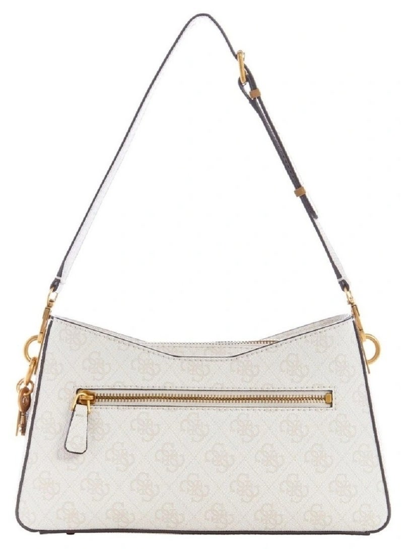 GUESS GUESS GINEVRA NUDE SHOULDER BAG - Image 4