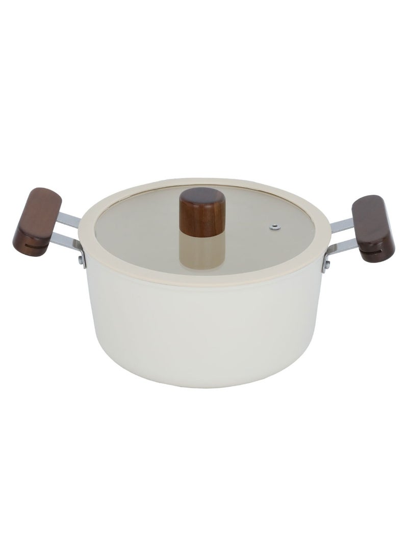 تورنيدو قدر تورنادو بيج يد خشب غطاء زجاج 20سم - Image 1