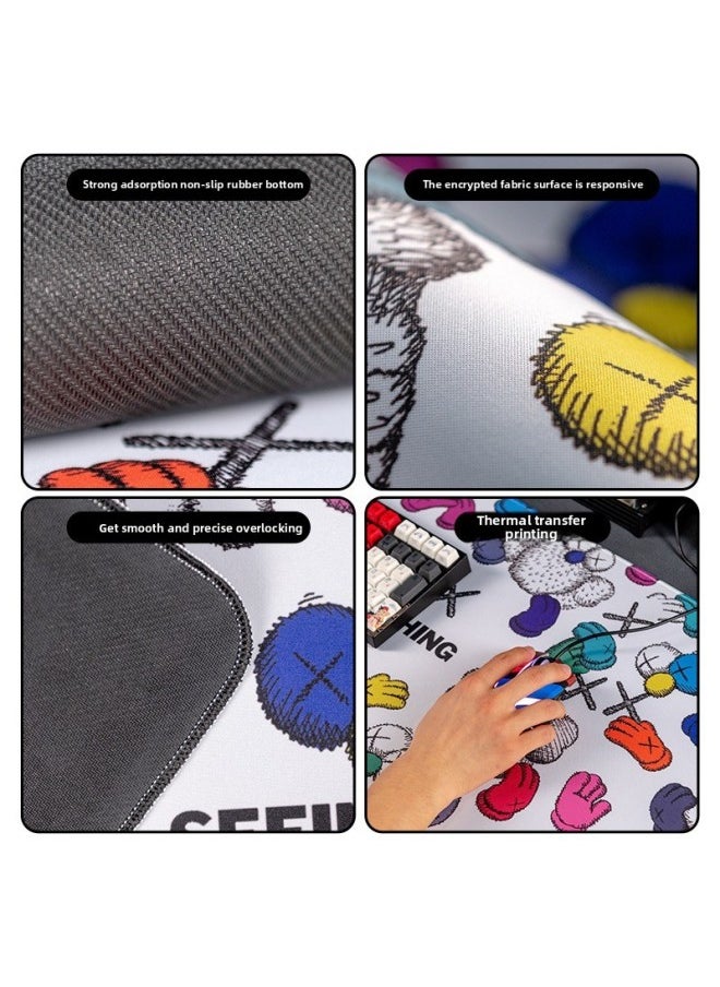 Generic - Anime Naruto Mouse Pad Naruto Sasuke Kakashi Super Large Thickened Muye Village Boys Computer Table Pad-color:900*400*4mm-pattern:Naruto 34 - Image 1