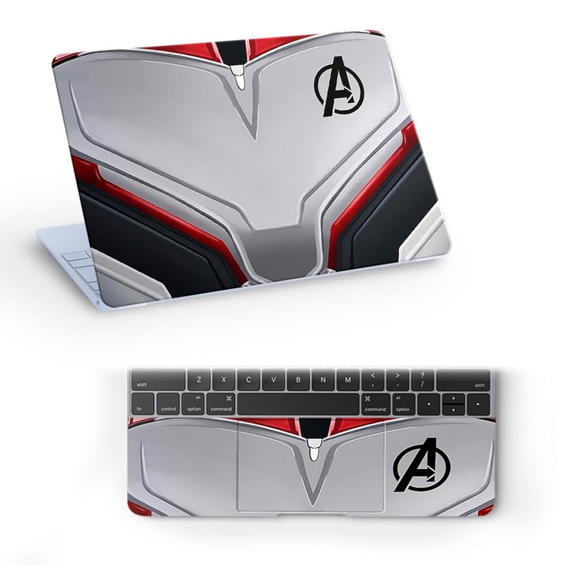 Inkykart Design 8 Top+Wrist Pad Vinyl Laptop Skin/Sticker/Cover for 15 to 15.6 Inches Laptops Laminated-Removable-HD Quality Compatible for Hp-Dell-Sony-Lenovo-Asus etc.(15x10 Inches) - Image 1