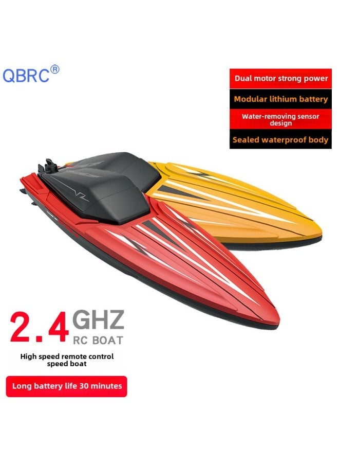 Domestic Sales Of Remote Control Boat Rechargeable Long Endurance Remote Control 2.4g Wireless Speedboat Model Water Children's Mini-Color:TY1 Gray ]-Specifications:Color Box Packaging]  - Image 2