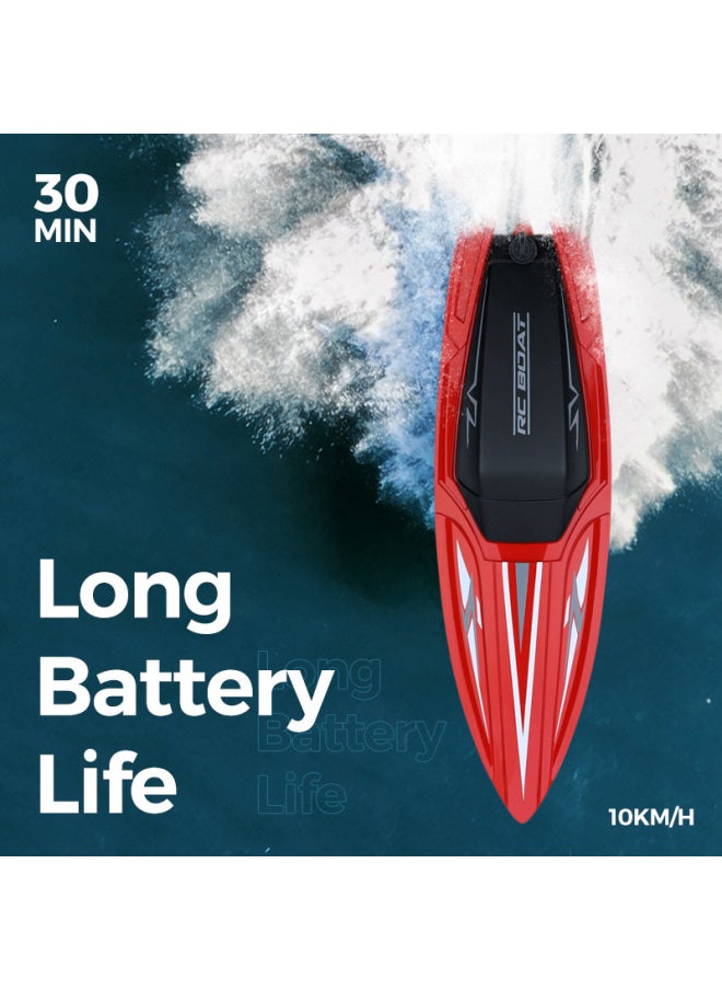 Domestic Sales Of Remote Control Boat Rechargeable Long Endurance Remote Control 2.4g Wireless Speedboat Model Water Children's Mini-Color:TY1 Gray ]-Specifications:Color Box Packaging]  - Image 5