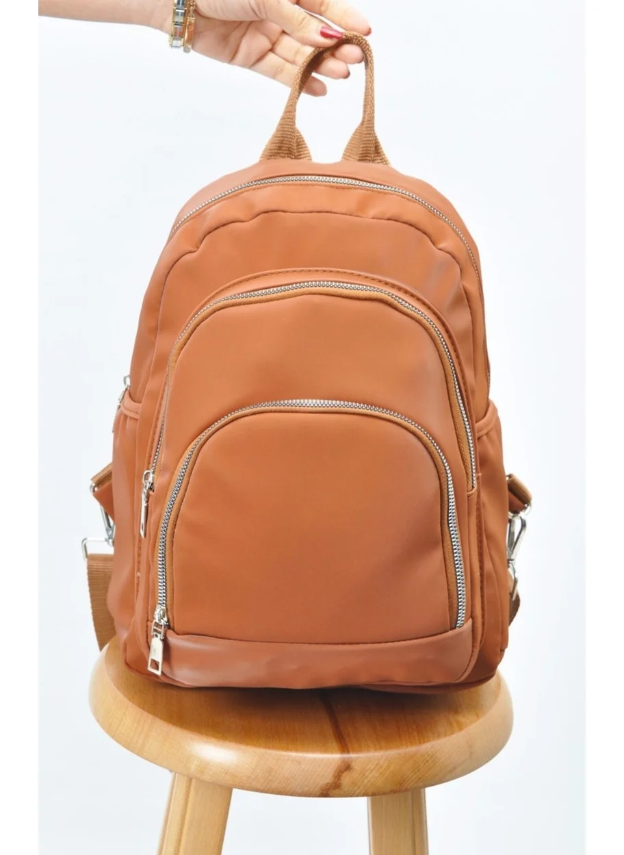 Tezzgelsin Unisex Waterproof Satin Artificial Leather Daily Use Backpack