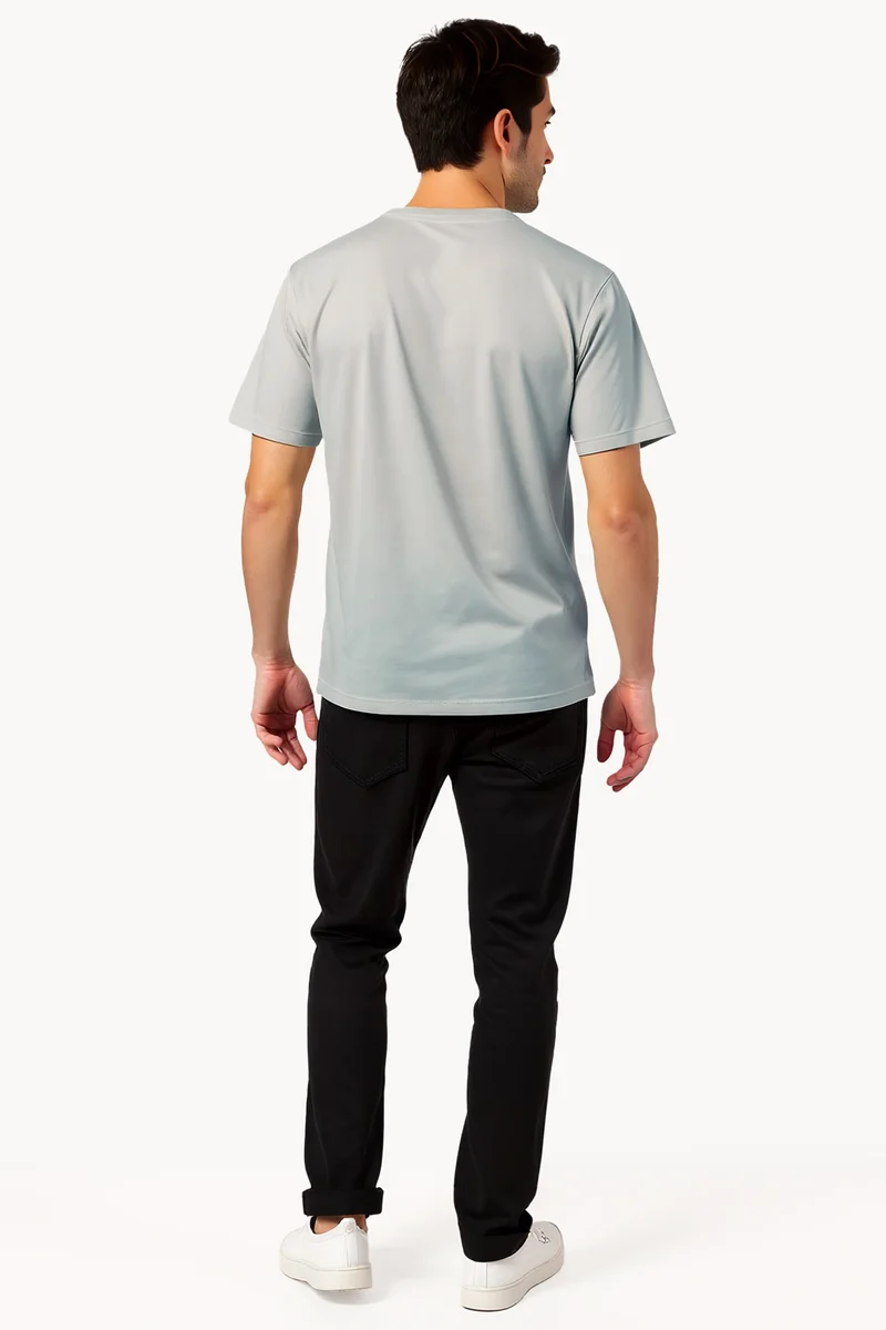 فرنش كونكشن Tangle Rubber Print Logo Crew Neck T-Shirt