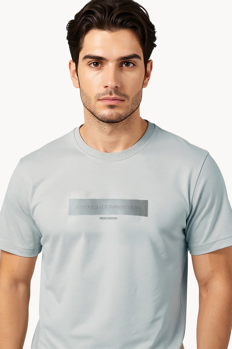 French Connection Tangle Rubber Print Logo Crew Neck T-Shirt  - Image 3